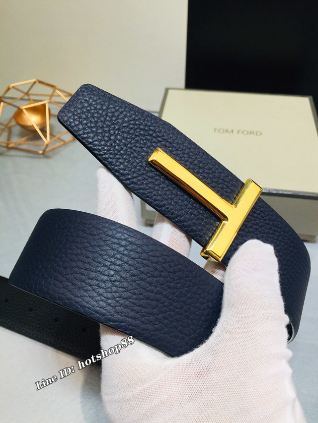 TOM FORD商務男士皮帶 湯姆福特雙面小牛皮腰帶  jjp1867